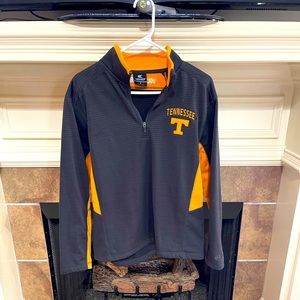 Tennessee Volunteers 1/4 Zip Pullover Gray/Orange Sz Small